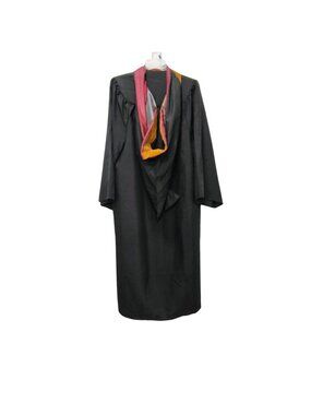 Herff Jones Unisex Graduation Gown With Hood Black For Height 6'1 6'2